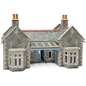 Metcalfe PO315 OO Gauge Little Cardlywick Station Building Card Kit